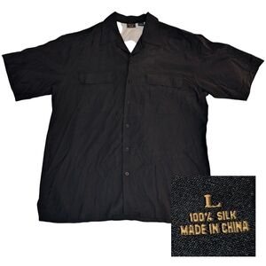 100% SILK Nights Short Sleeved Lightweight Business Casual SPRING Resort Travel